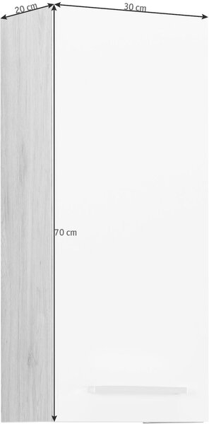 ZÁVĚSNÁ SKŘÍŇKA, dub San Remo, 30/70/20 cm Xora - Závěsné skříňky do koupelny