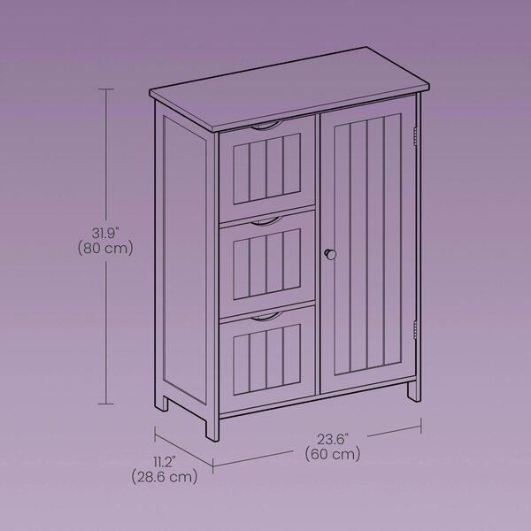 MIDI SKŘÍŇKA, bílá, 60/81/28.5 cm MID.YOU - Koupelnové série, Online Only
