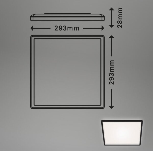 Briloner 7156-415 - LED Stropní svítidlo SLIM LED/18W/230V