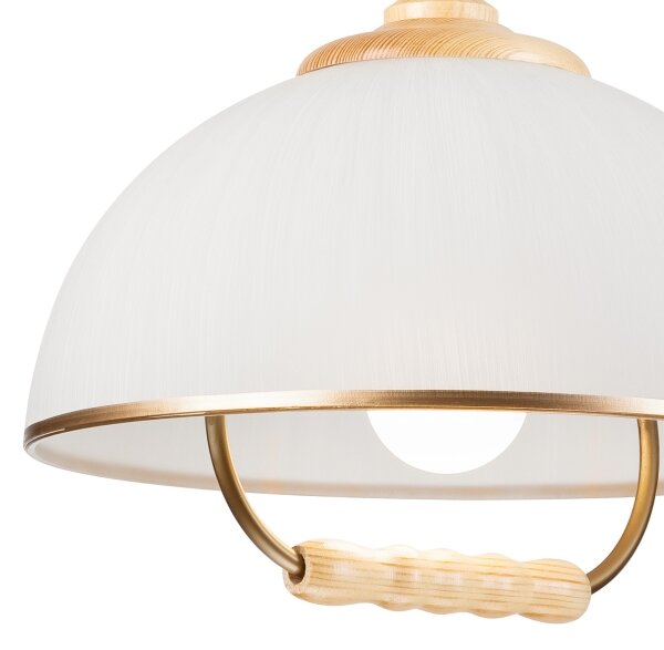 Stahovací lustr RAMONA 1xE27/60W/230V béžová/světle hnědá