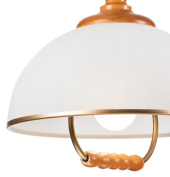 Stahovací lustr RAMONA 1xE27/60W/230V béžová/hnědá