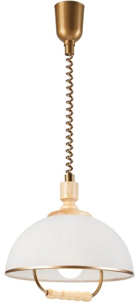 Stahovací lustr RAMONA 1xE27/60W/230V béžová/světle hnědá