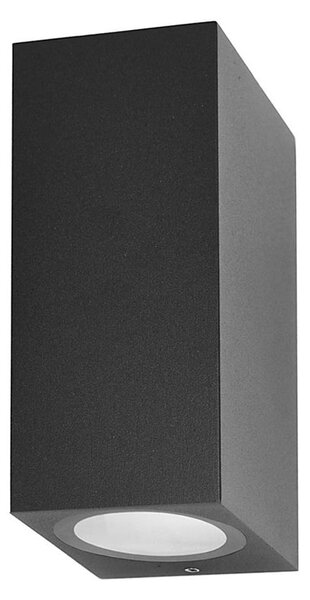 ITALUX OWL-2198-1SQ -Venkovní nástěnné svítidlo GENTA 2xGU10/40W/230V IP54 15 cm