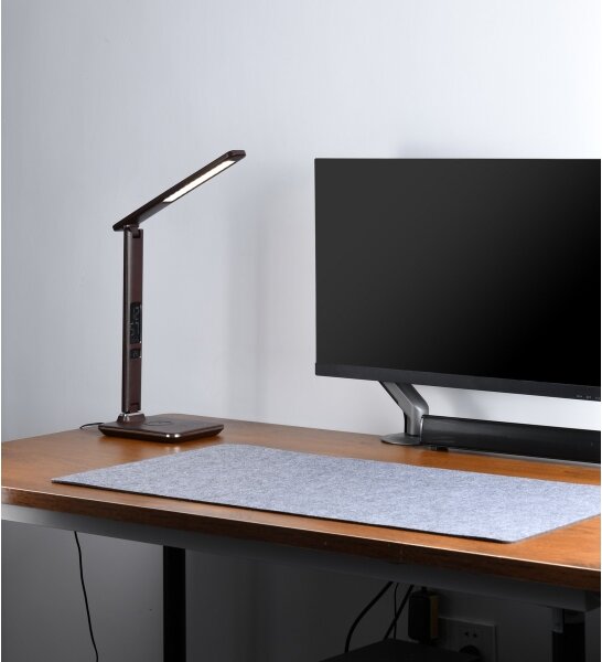 Brilagi-LED Stmívatelná lampa s bezdrátovým nabíjením REGINA LED/8,5W/230V hnědá