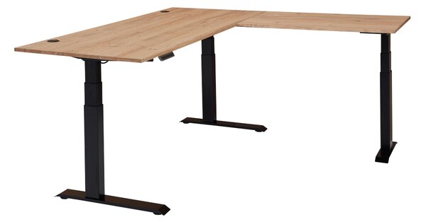 ROHOVÝ PSACÍ STŮL, dub artisan, 185/177/64-129 cm P & B - Online Only psací stoly, Online Only
