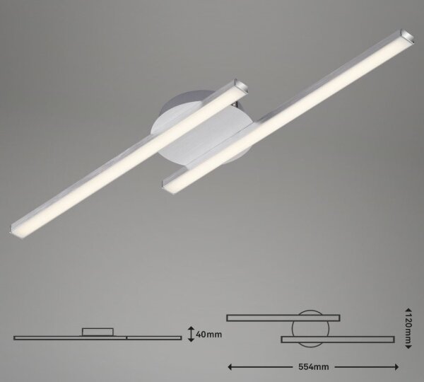 Briloner 3257-029 - LED Přisazený lustr GO 2xLED/6W/230V