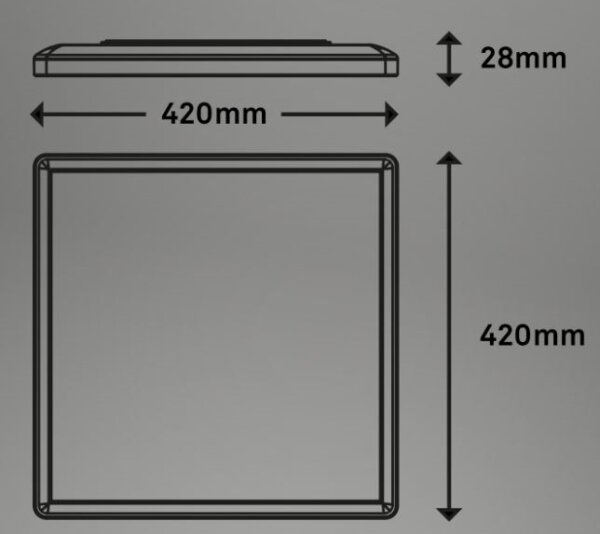 Briloner 7091-416 - LED RGBW Stmívatelné stropní svítidlo SLIM LED/22W/230V + DO