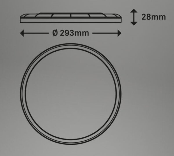 Briloner 7079-016 - LED Stmívatelné svítidlo SLIM LED/18W/230V 2700-6500K + DO