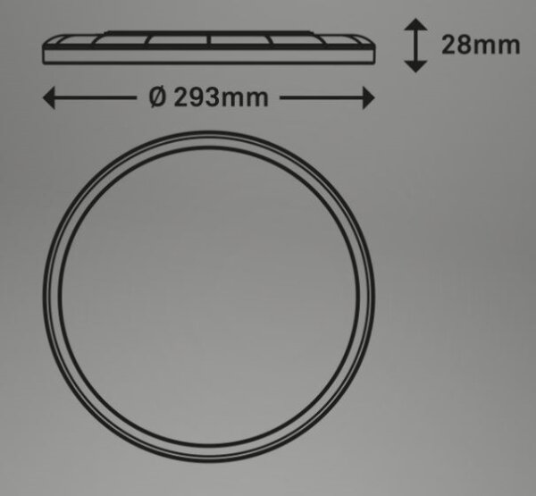 Briloner 7079-015 - LED Stmívatelné svítidlo SLIM LED/18W/230V 2700-6500K + DO