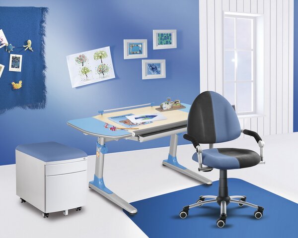 Pojízdný kontejner 32P8 30 462 — stříbrný, modrý aquaclean