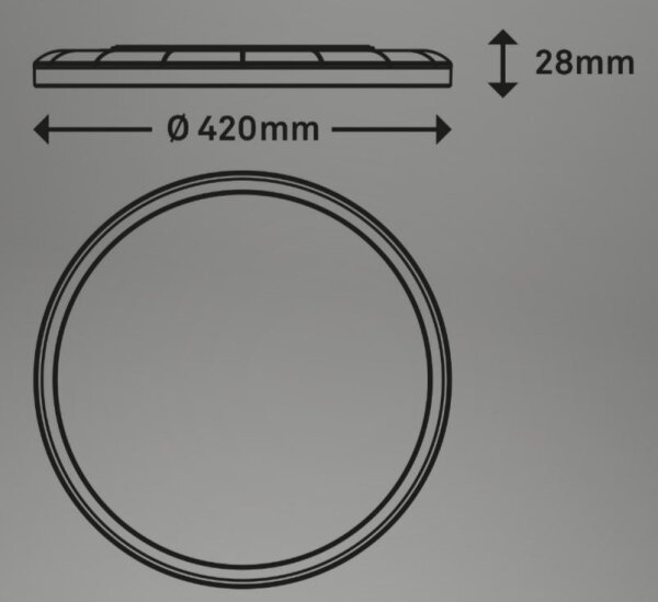 Briloner 7080-015 - LED Stmívatelné svítidlo SLIM LED/22W/230V 2700-6500K + DO