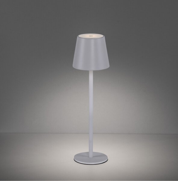 Leuchten Direkt 19250-16-LED Venkovní nabíjecí lampa EURIA LED/3W/5V IP54 bílá