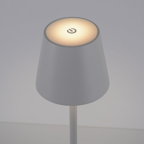 Leuchten Direkt 19250-16-LED Venkovní nabíjecí lampa EURIA LED/3W/5V IP54 bílá