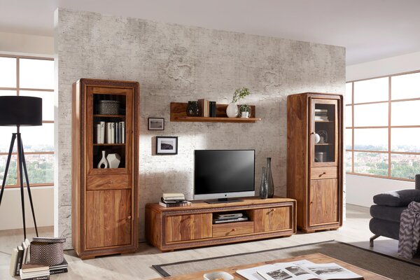 KOMODA POD TELEVIZI, sheesham, barvy sheesham, 178/45/45 cm Landscape - TV stolky & komody pod TV