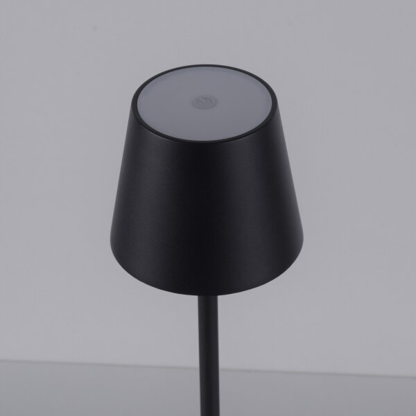 Leuchten Direkt19250-18-LED Venkovní nabíjecí lampa EURIA LED/3W/5V IP54 černá