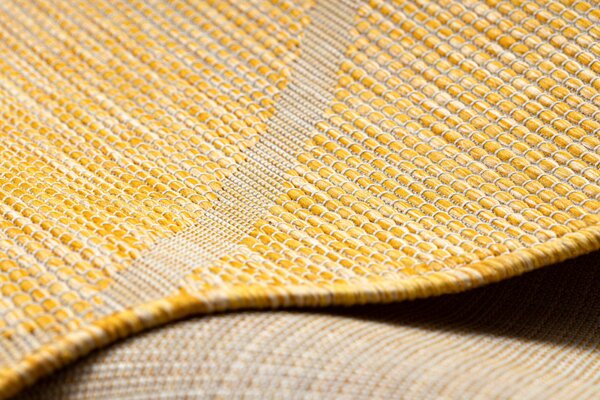 Balta Kusový koberec Sisalový PATIO 3075 Romby žlutý béžový Rozměr: 78x150 cm