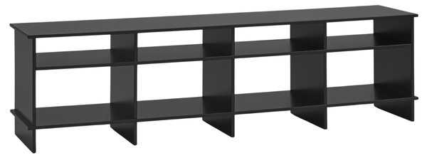 Černý lakovaný TV stolek Teulat Inari 180 x 40 cm