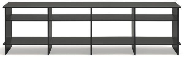Černý lakovaný TV stolek Teulat Inari 180 x 40 cm