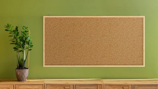 Allboards korková nástěnka v dřevěným rámu 120x60cm - TK126D