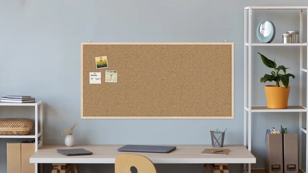 Allboards korková nástěnka v dřevěným rámu 120x60cm - TK126D