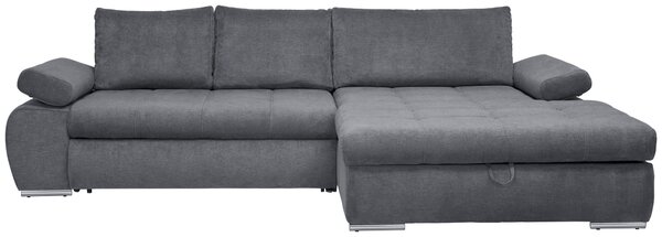 ROHOVÁ SEDAČKA, textil, šedá Carryhome - Sedací soupravy