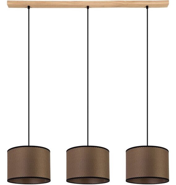 Spot-Light 1037400811551 - Lustr na lanku BENITA 3xE27/40W/230V dub