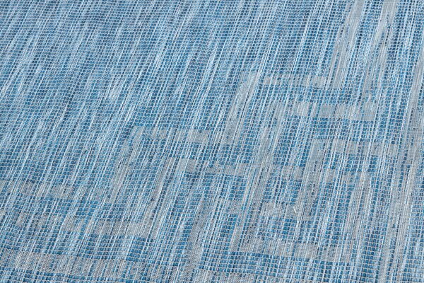 Balta Kusový koberec Sisalový PATIO 3071 Řecký vzor modrý béžový Rozměr: 117x170 cm