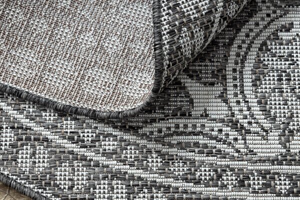 Balta Kulatý koberec SISAL LOFT 21193 slonová kost / stříbrný / šedý Rozměr: průměr 120 cm