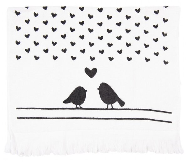 Kuchyňský froté ručník s ptáčky Love Birds – 40x66 cm