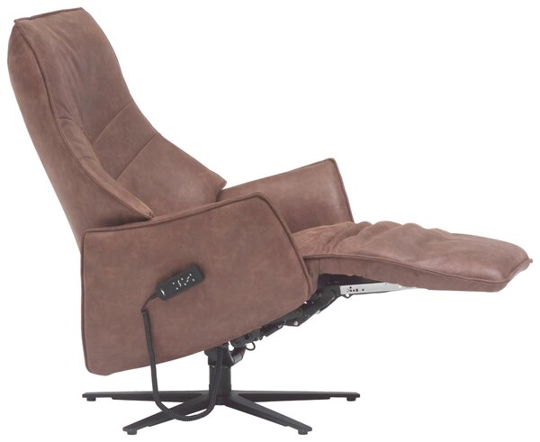 RELAXAČNÍ KŘESLO, textil, hnědá Himolla - Relaxační křesla