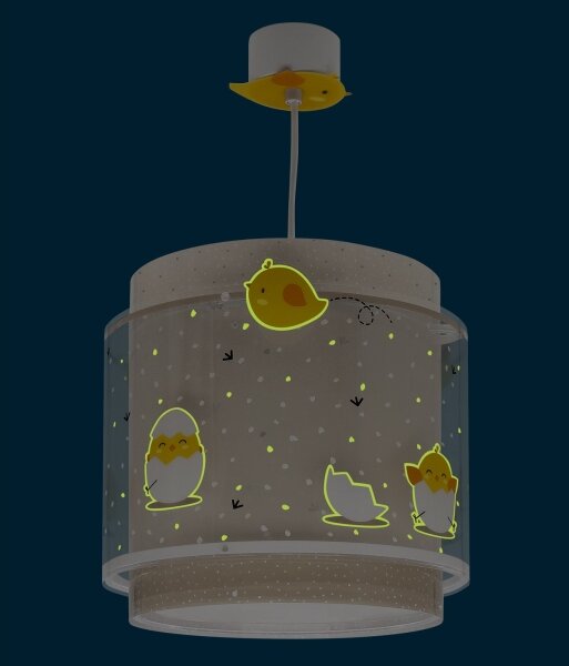 Dalber 76872 - Dětský lustr BABY CHICK 1xE27/15W/230V