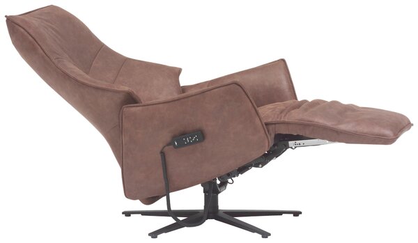 RELAXAČNÍ KŘESLO, textil, hnědá Himolla - Relaxační křesla