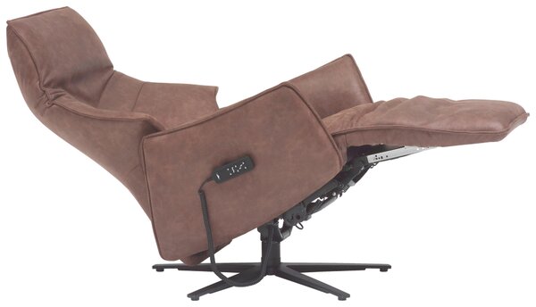 RELAXAČNÍ KŘESLO, textil, hnědá Himolla - Relaxační křesla
