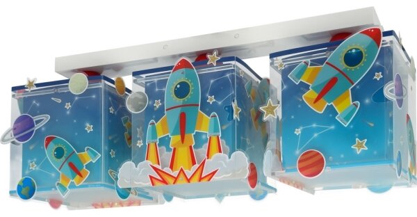 Dalber 63353 - Dětské stropní svítidlo ROCKET 3xE27/15W/230V