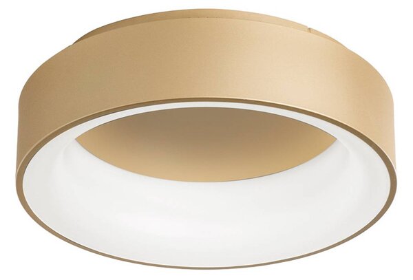 Luce Ambiente Design LED stropní svítidlo Noah, zlatá barva, Ø 45 cm, kov,, Mosaz / zlato, Obývací pokoj / jídelna, Hliník, Moderní