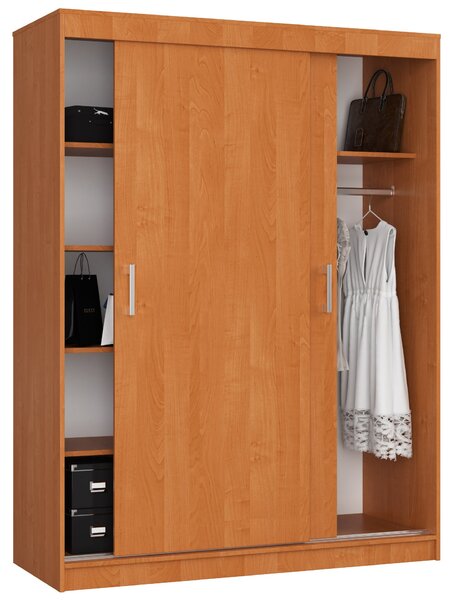 Šatní skříň s posuvnými dveřmi 150 cm MONO olcha
