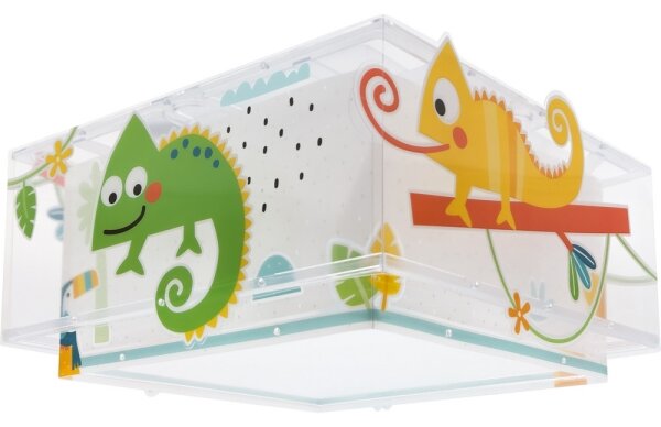 Dalber 63316 - Dětské stropní svítidlo HAPPY JUNGLE 2xE27/15W/230V