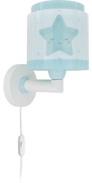 Dalber 76019T - Dětské nástěnné svítidlo BABY DREAMS 1xE27/15W/230V modrá