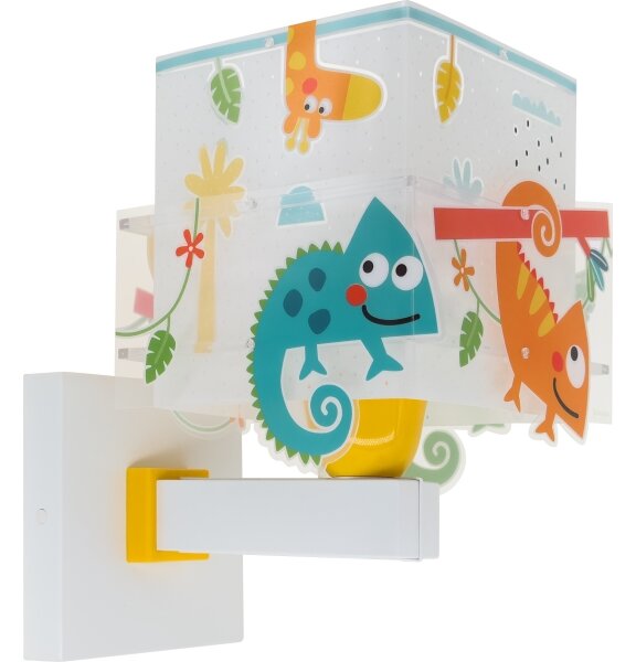 Dalber 63319 - Dětské nástěnné svítidlo HAPPY JUNGLE 1xE27/15W/230V