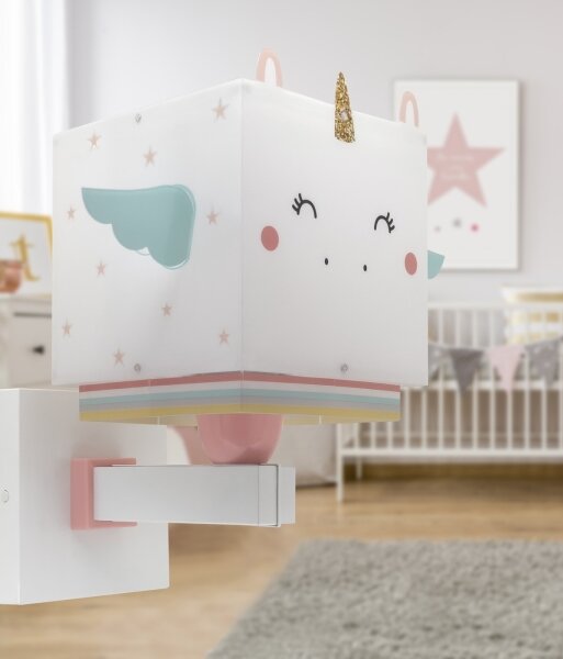 Dalber 64599 - Dětské nástěnné svítidlo LITTLE UNICORN 1xE27/15W/230V