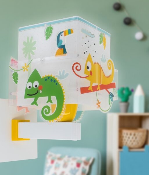 Dalber 63319 - Dětské nástěnné svítidlo HAPPY JUNGLE 1xE27/15W/230V