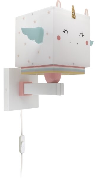 Dalber 64599 - Dětské nástěnné svítidlo LITTLE UNICORN 1xE27/15W/230V