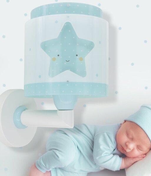 Dalber 76019T - Dětské nástěnné svítidlo BABY DREAMS 1xE27/15W/230V modrá