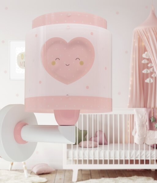 Dalber 76019S - Dětské nástěnné svítidlo BABY DREAMS 1xE27/15W/230V růžová