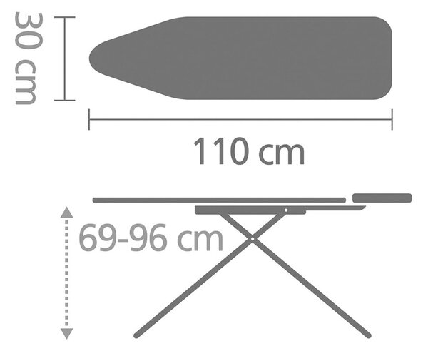 Žehlicí prkno Denim Black A – Brabantia
