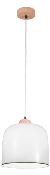 Kolarz A1352.31.G - Lustr na lanku NONNA 1xE27/60W/230V dub/bílá/zelená