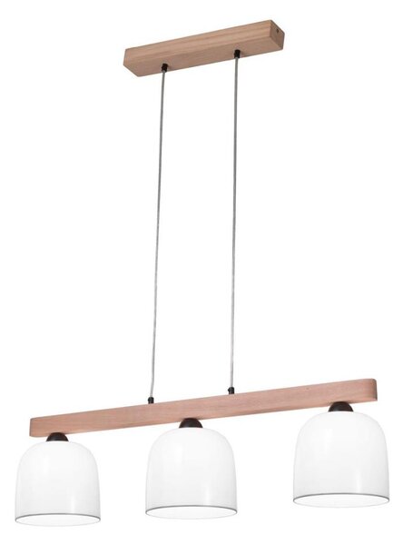 Kolarz A1352.83.Gr - Lustr na lanku NONNA 3xE27/60W/230V dub/bílá/šedá