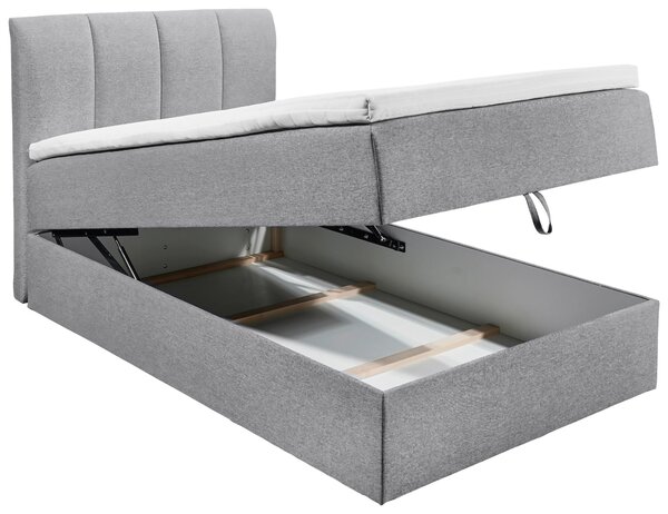 POSTEL BOXSPRING, 120/200 cm, šedá MID.YOU - Jednolůžkové postele, Online Only