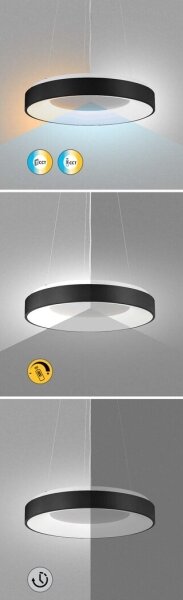 Rabalux 72001 - LED Stmívatelný lustr na lanku CEILO LED/38W/230V černá + DO