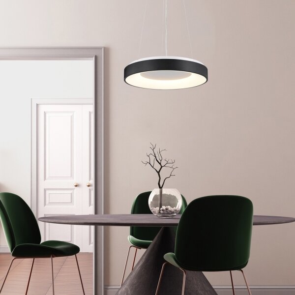 Rabalux 72001 - LED Stmívatelný lustr na lanku CEILO LED/38W/230V černá + DO